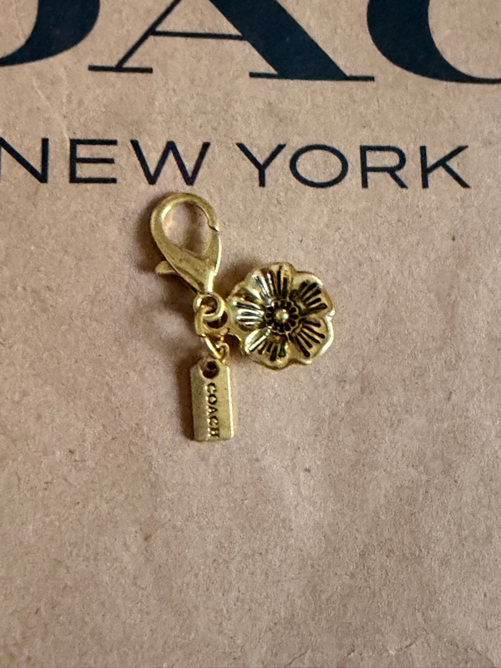 New Mini Tea Rose Zipper Pull Bag Charm Keychain